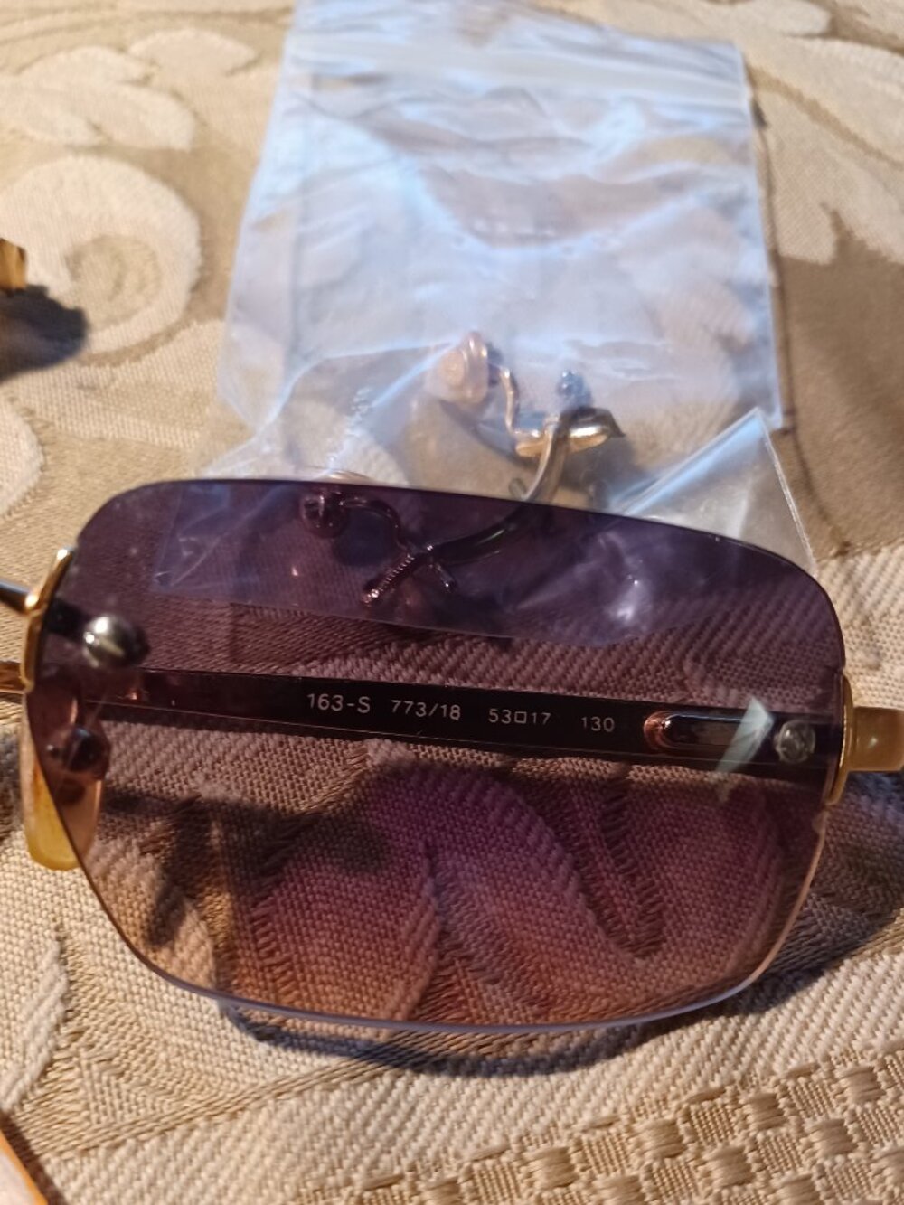 LOT - 2 Prs.  Emporio Armani (163-S  773/18 ) Sunglasses - FOR PARTS/REPAIR ONLY